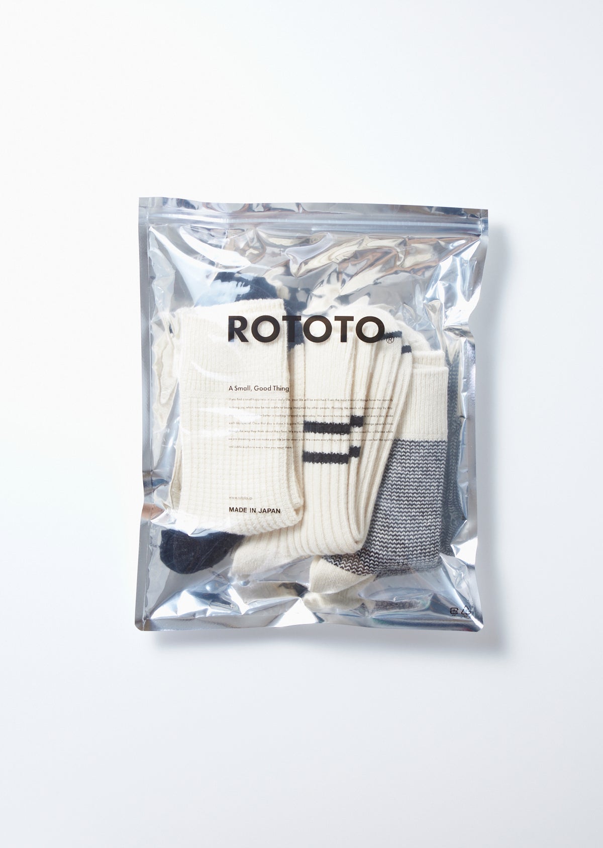 RECYCLE COTTON / WOOL DAILY 3 PACK SOCKS