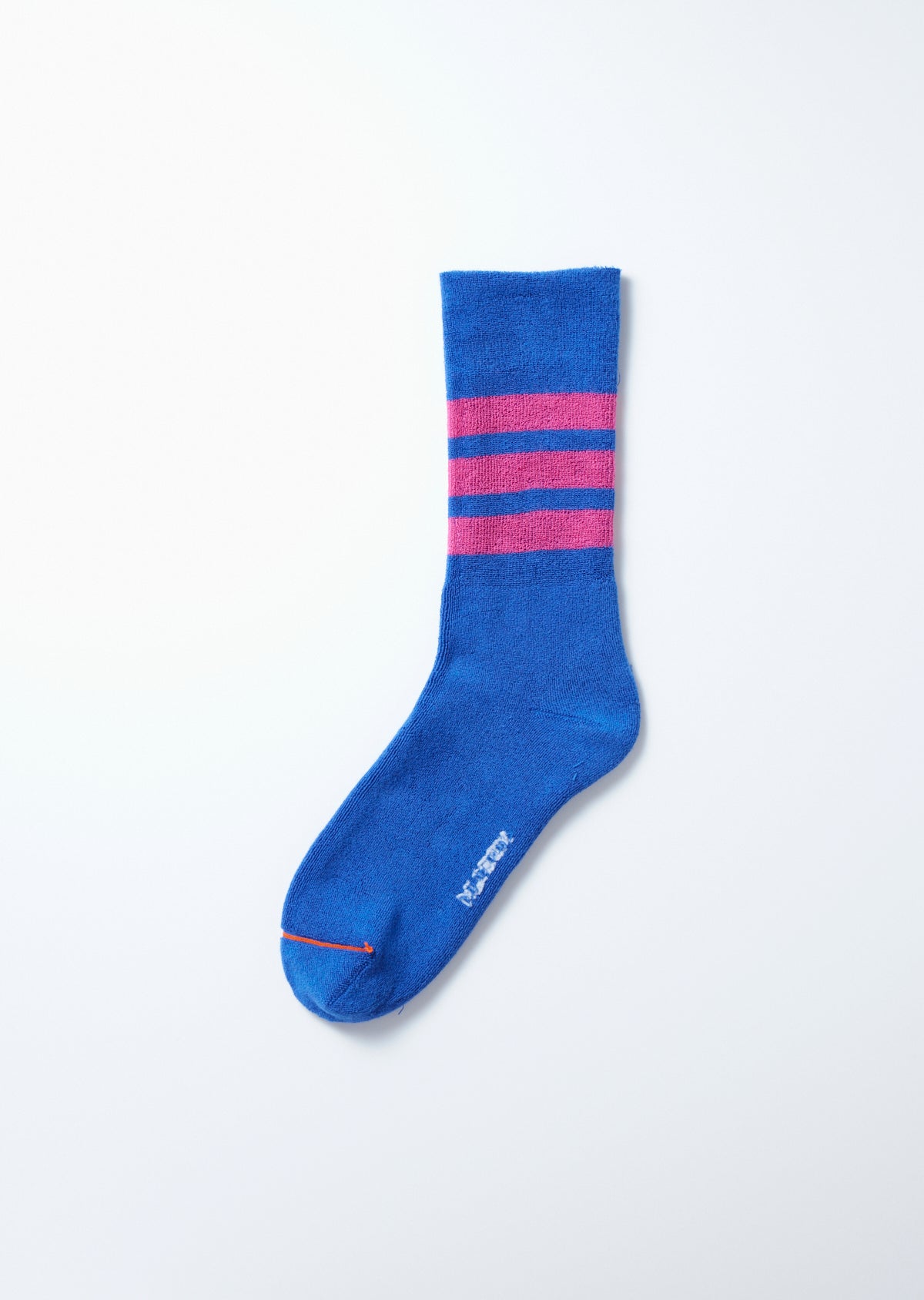 FINE PILE STRIPED CREW SOCKS