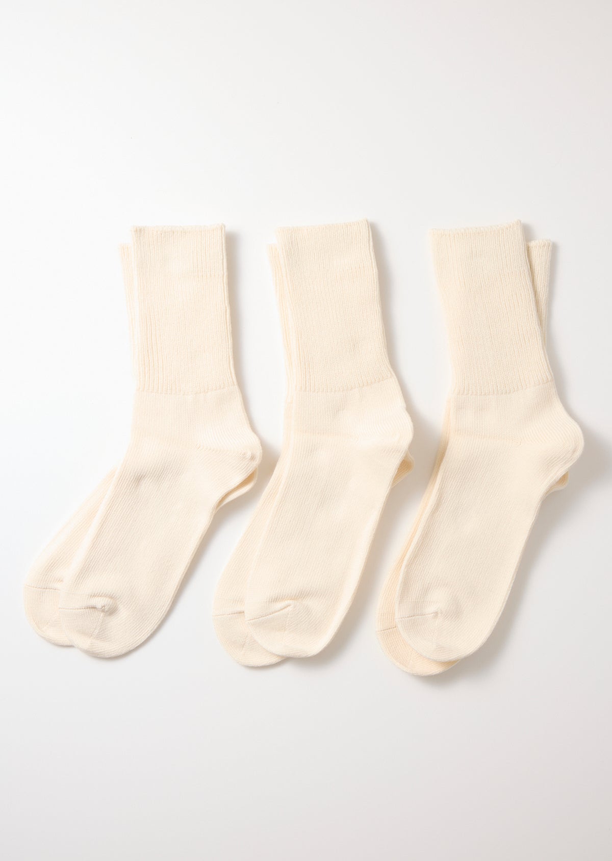 オーガニック デイリー3パック リブクルーソックス