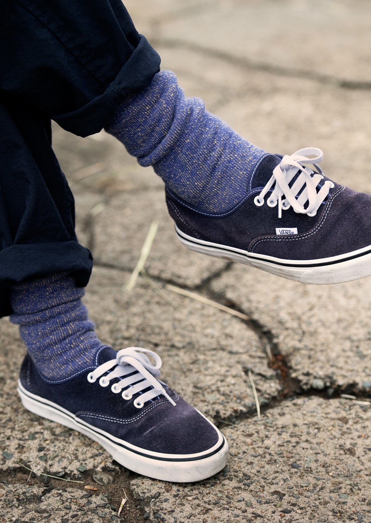 リバーシブル パイルソックス