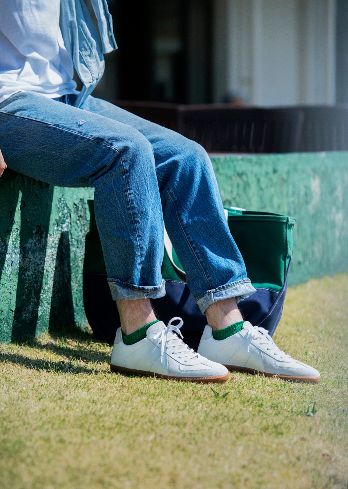 LINEN COTTON RIBBED SHORT SOCKS