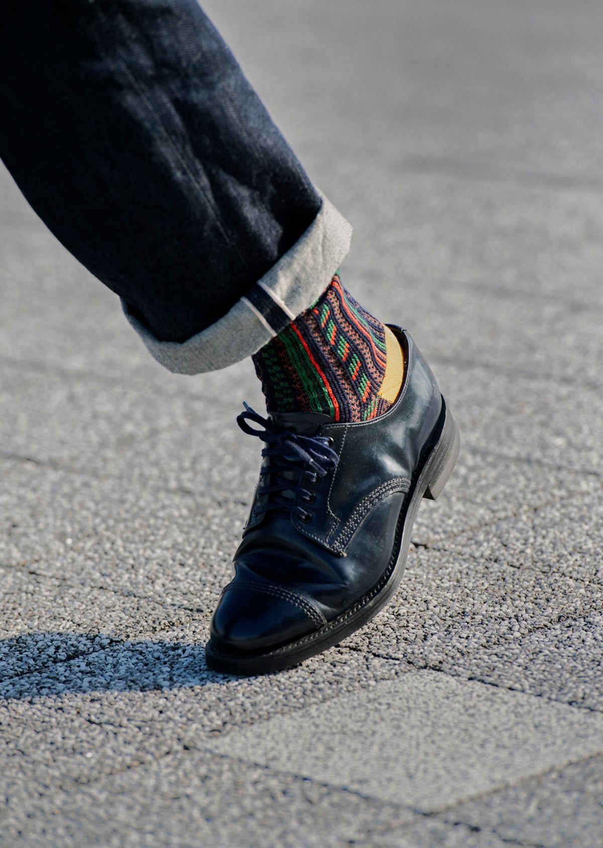 MULTI VERTICAL JACQUARD SOCKS