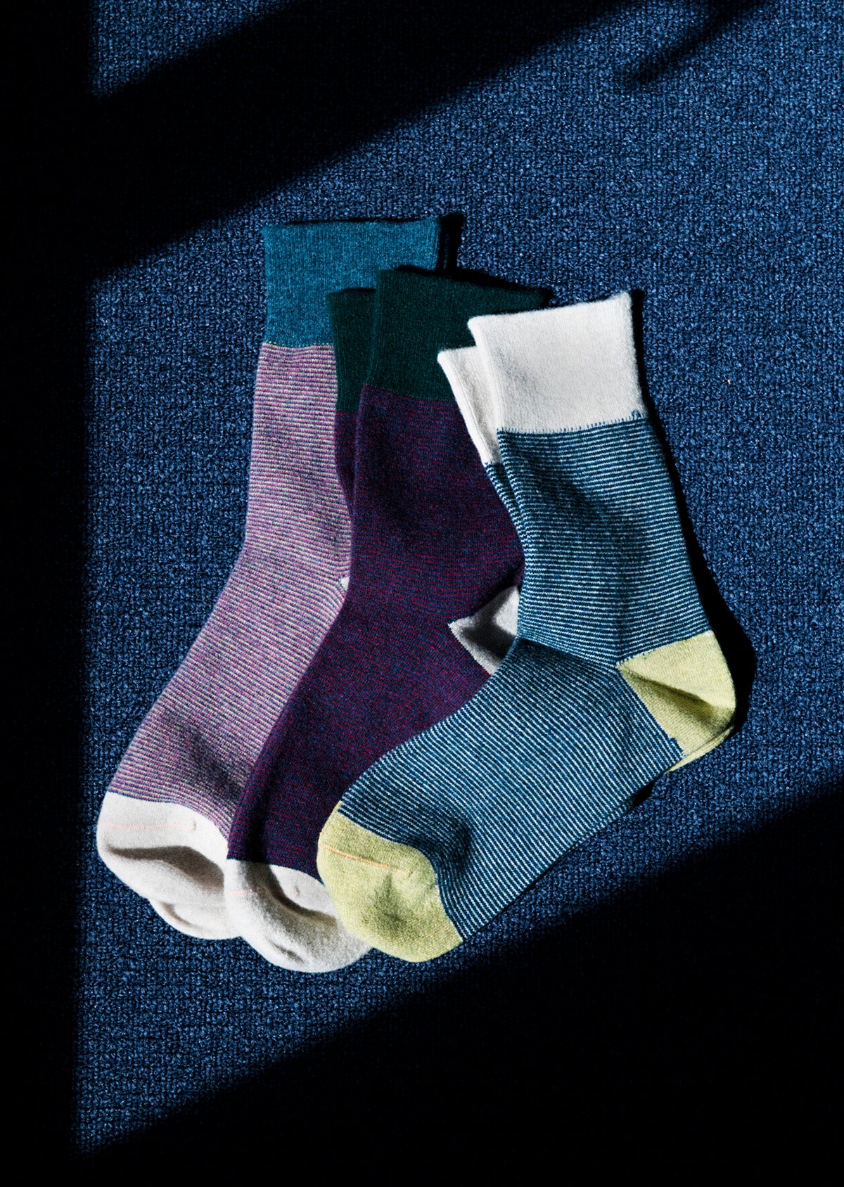WOOLEN RETRO OD STRIPE SOCKS