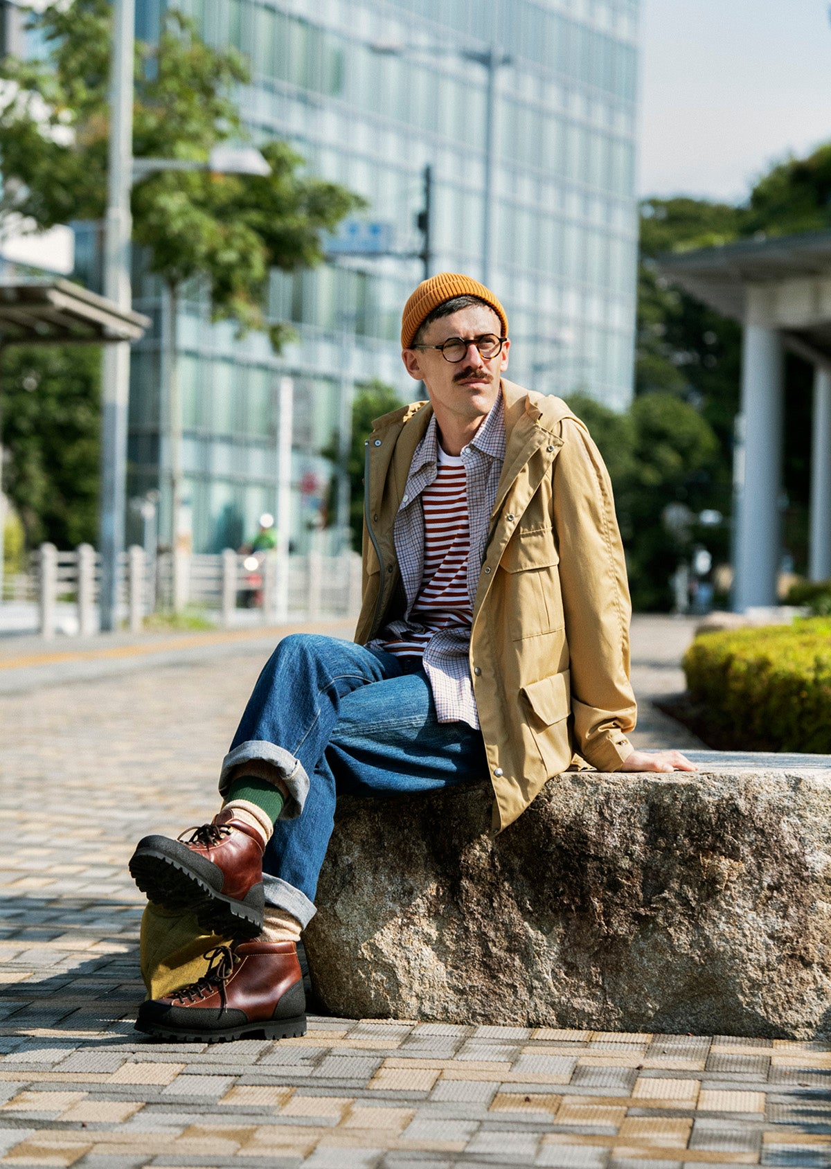 ダブルフェイス クルーソックス ”シルク&コットン”