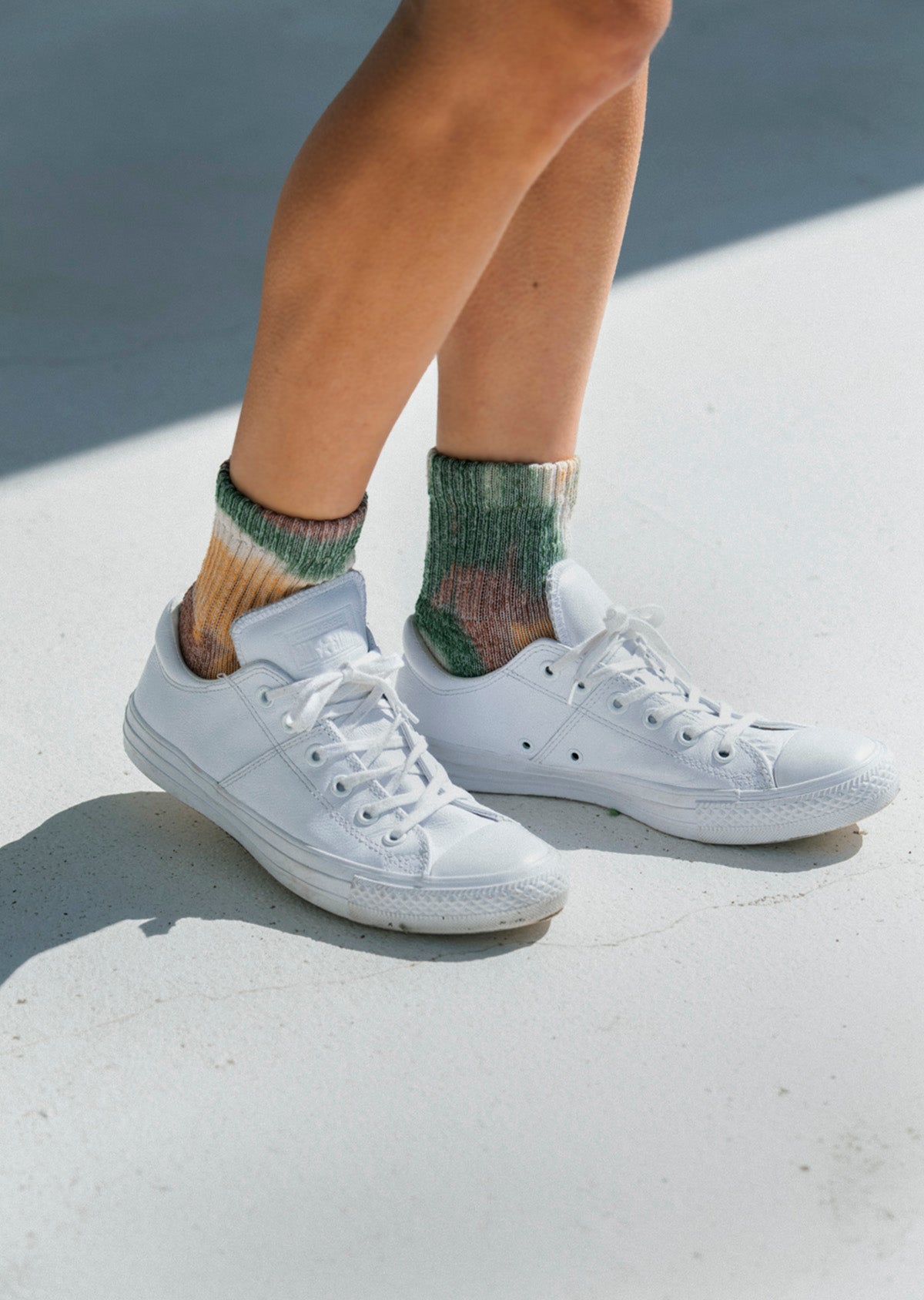 ヘンプ/オーガニックコットン パイル アンクルソックス タイダイ