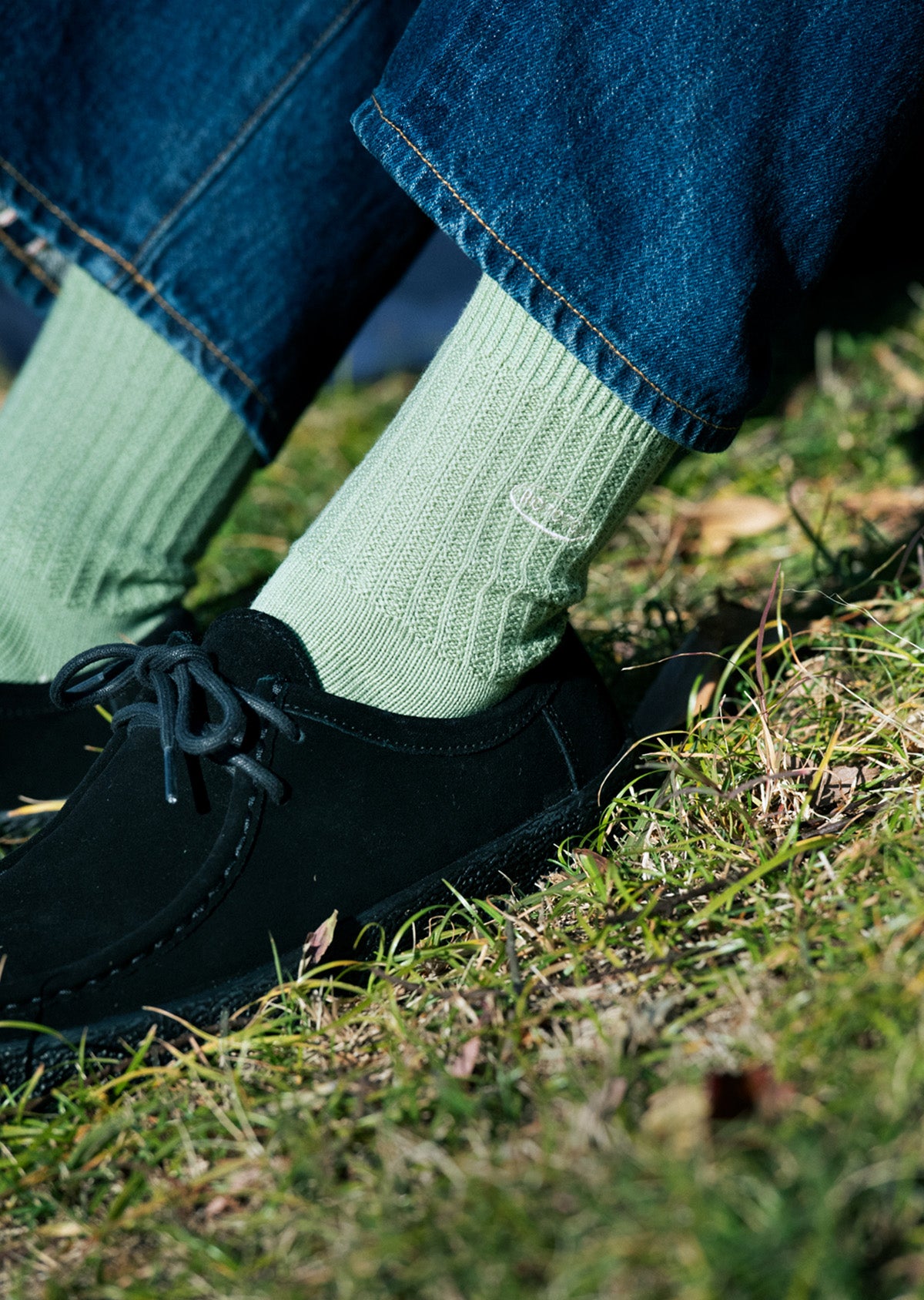 90’s ロゴ クルーソックス