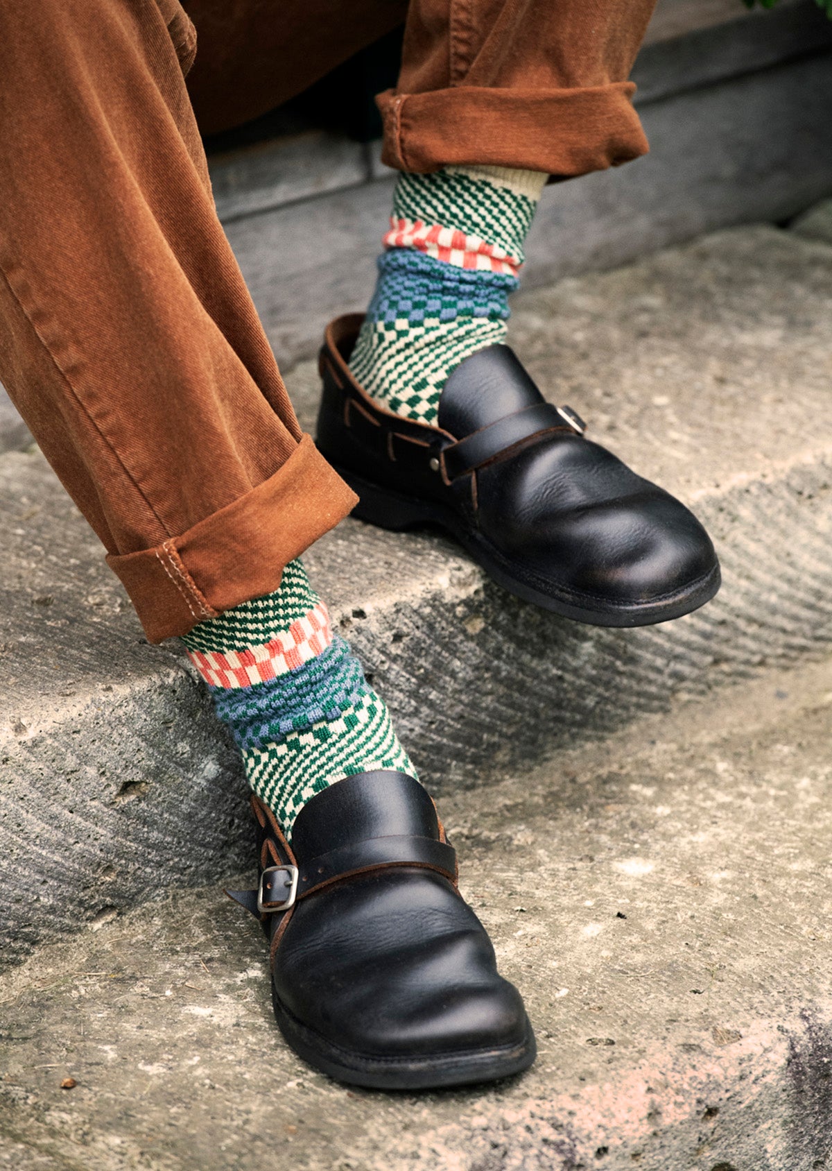 チェック&ステップ ソックス