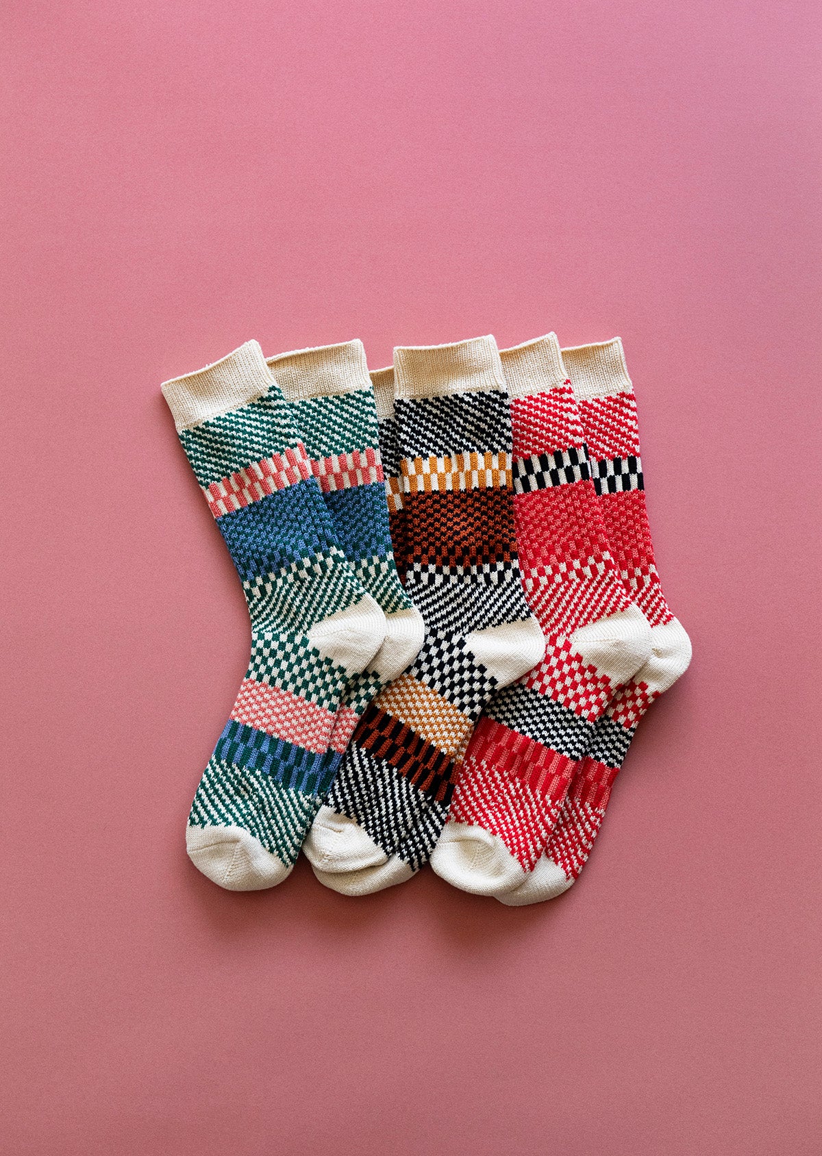 チェック&ステップ ソックス