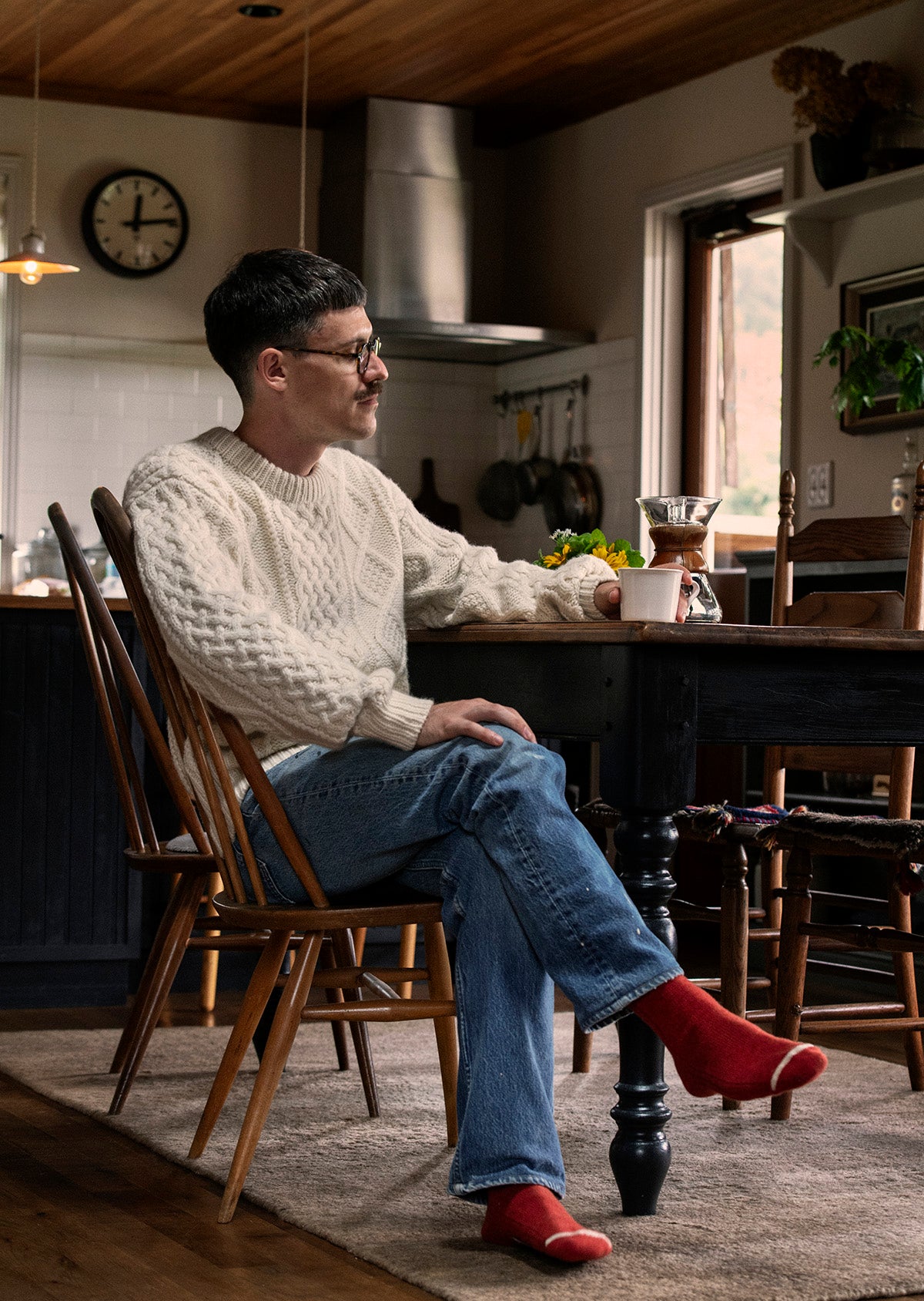 メリノラムウール クルーソックス