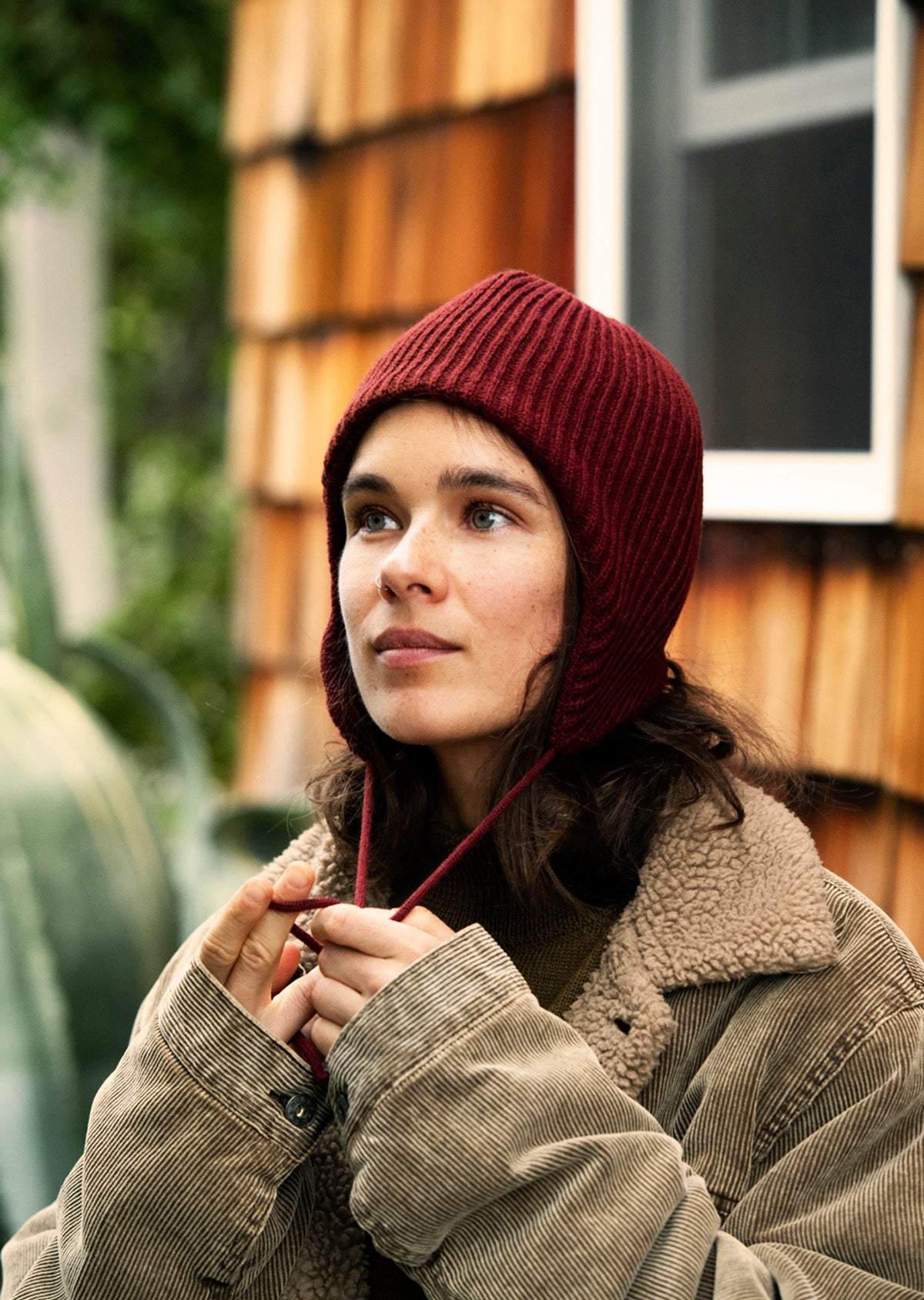 イヤーフラップビーニー