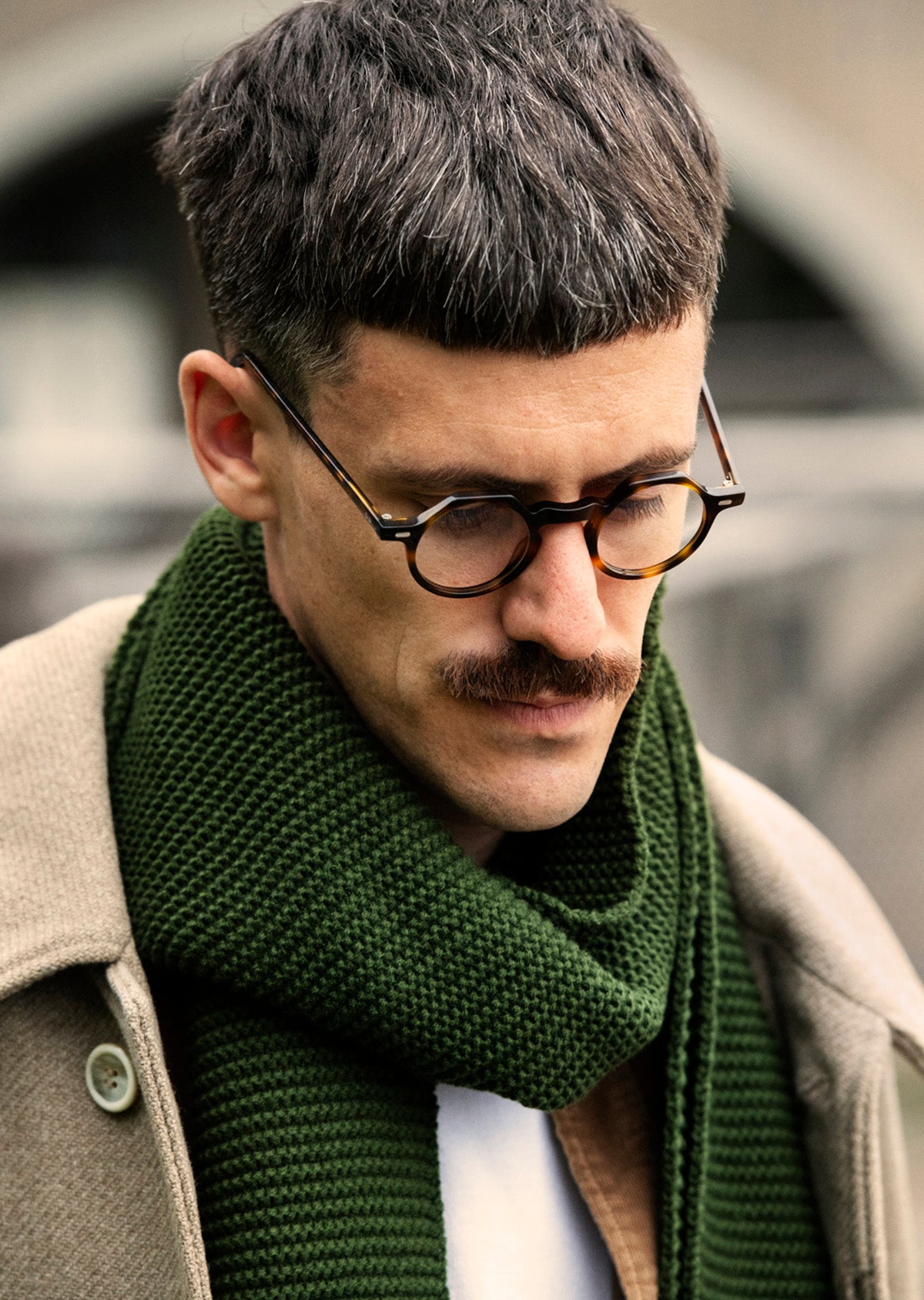 チャンキー ガーターマフラー