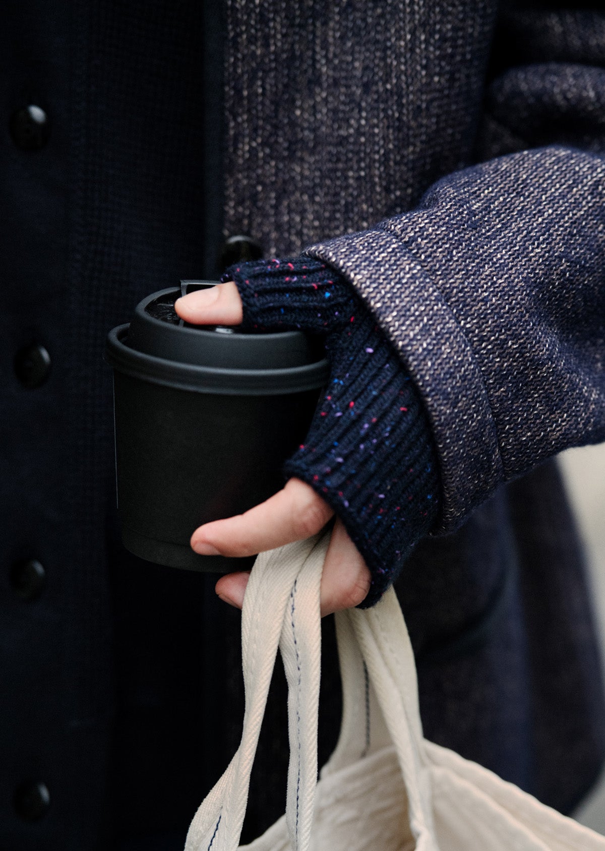 ネップウール ハンドウォーマー