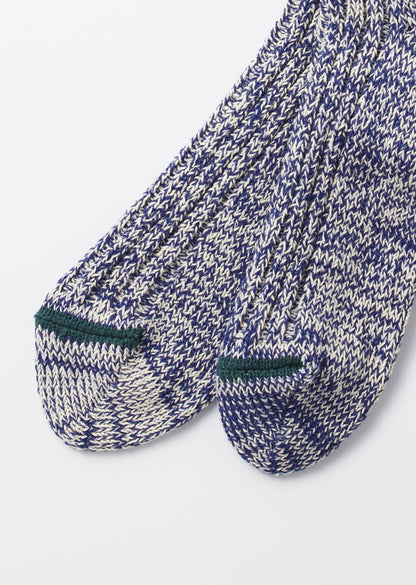 RECYCLE COTTON RIBBED CREW SOCKS
