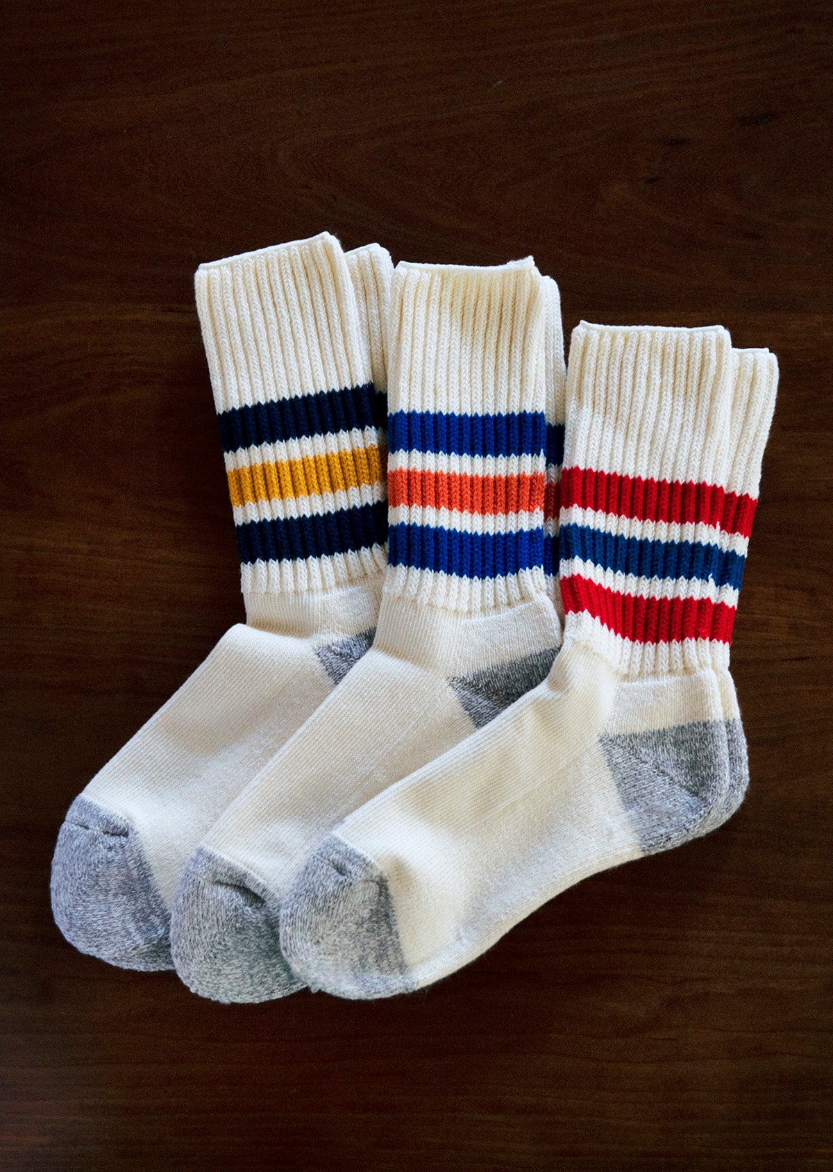 COARSE RIBBED OLDSCHOOL CREW SOCKS