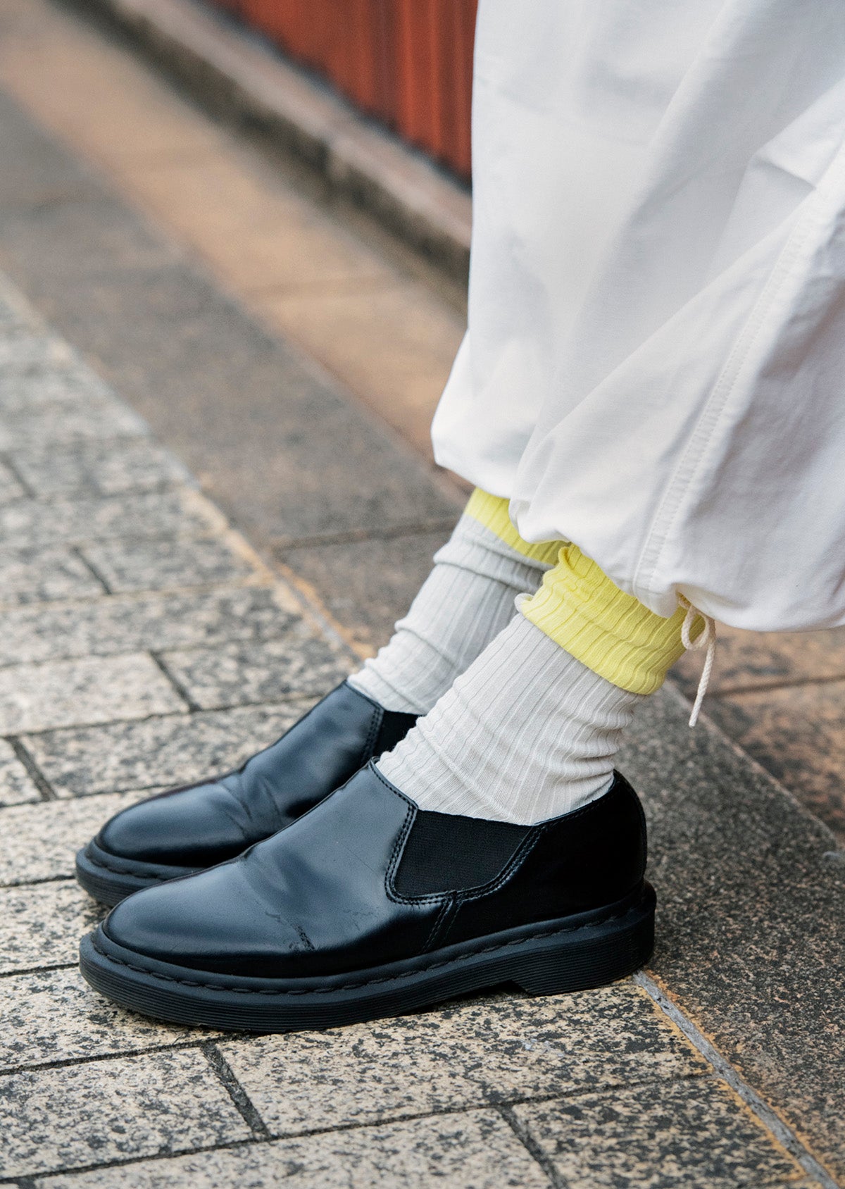 バイカラー フォーマルソックス