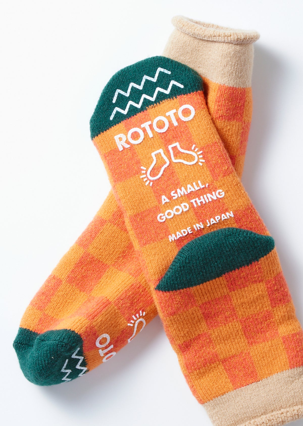 Rototo PILE ROOM SOCKS ”CHECKERBOAD” - R1497|ルームソックス|ROTOTO 公式オンラインストア ...