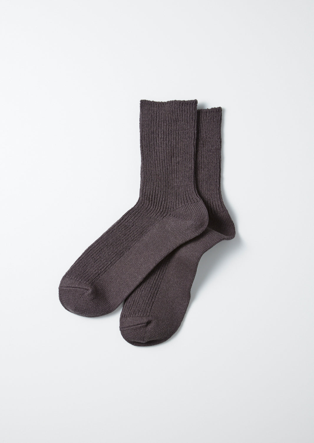 ROTOTO Washi/Recycled Rib Crew Socks in Raw