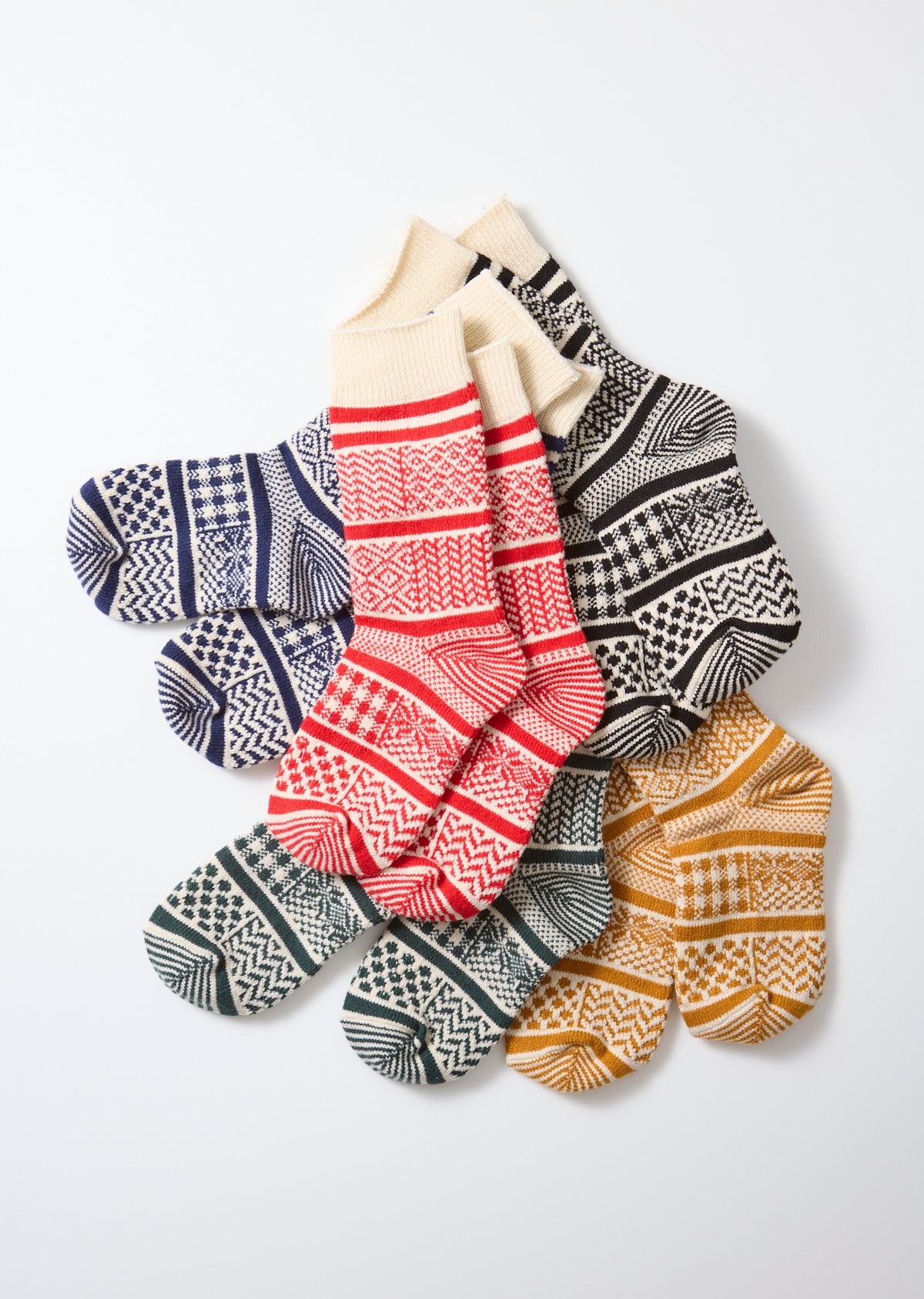 キッズ マルチジャガードソックス - R3014 ｜靴下｜ROTOTO公式通販