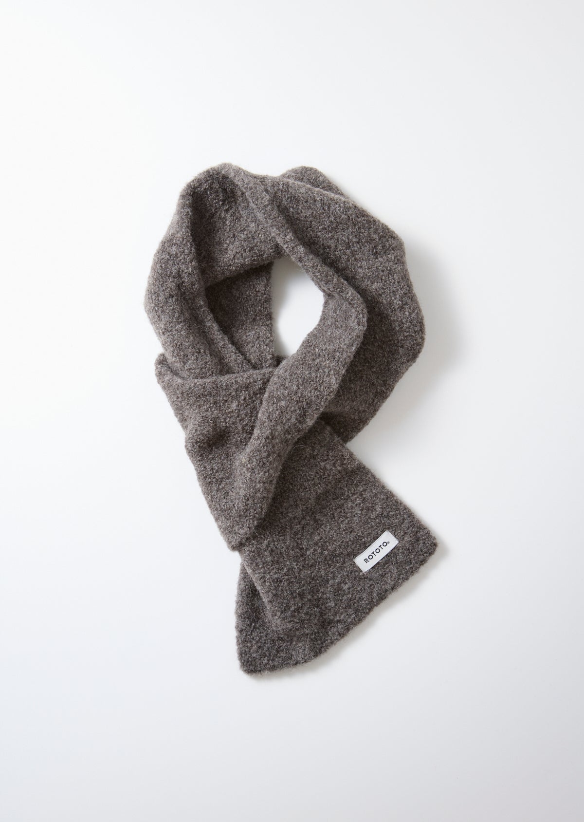 アルパカ ブークレ ショートマフラー - R5152｜マフラー｜ROTOTO公式