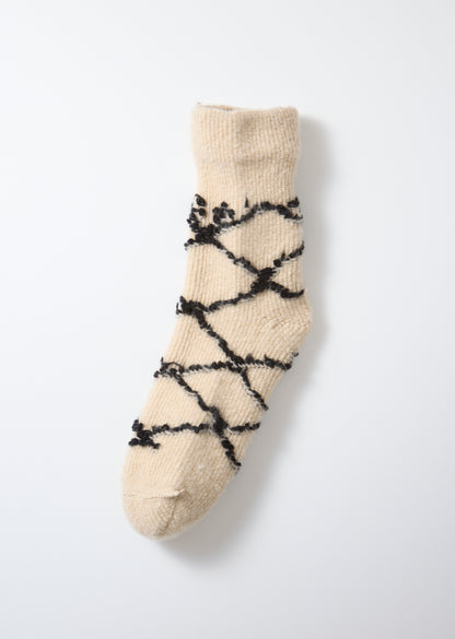 メリノラムウール ルームソックス ”ベニワレン”