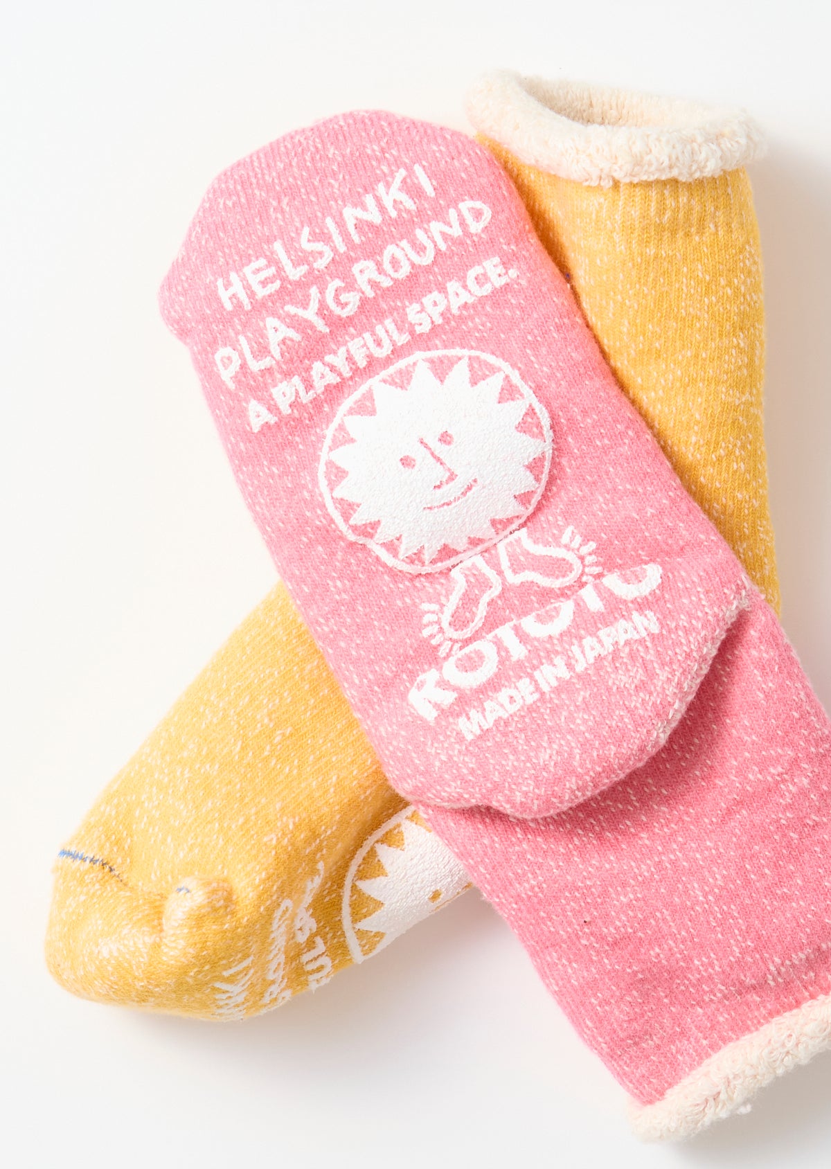 ヘルシンキプレイグラウンド × ロトト “ダブルフェイス ルームソックス”  キッズ