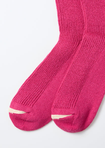 和紙 & リサイクルコットン リブクルーソックス