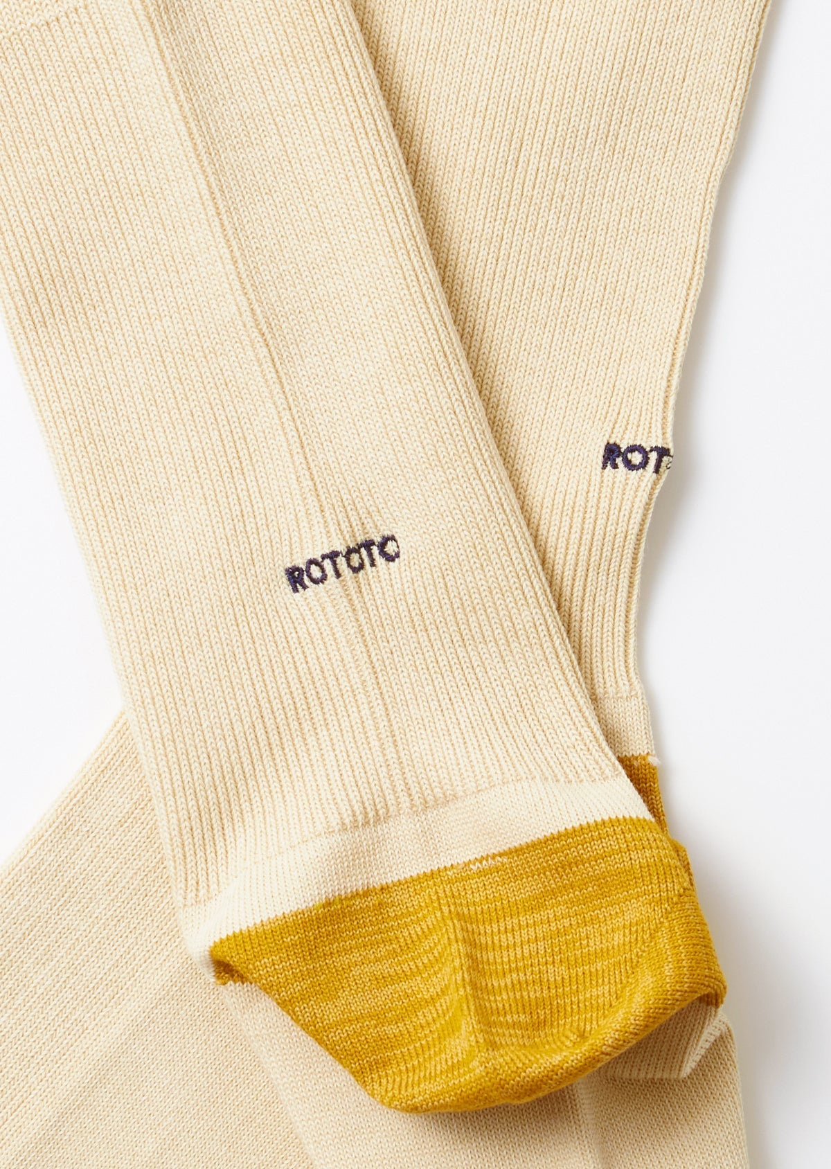 ORGANIC COTTON ＆ RECYCLE POLYESTER RIBBED CREW SOCKS