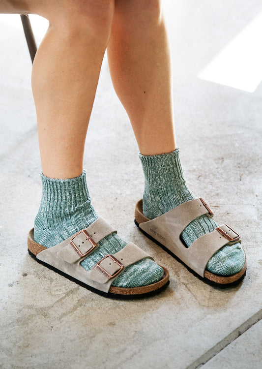 ローゲージ リブ マール アンクルソックス