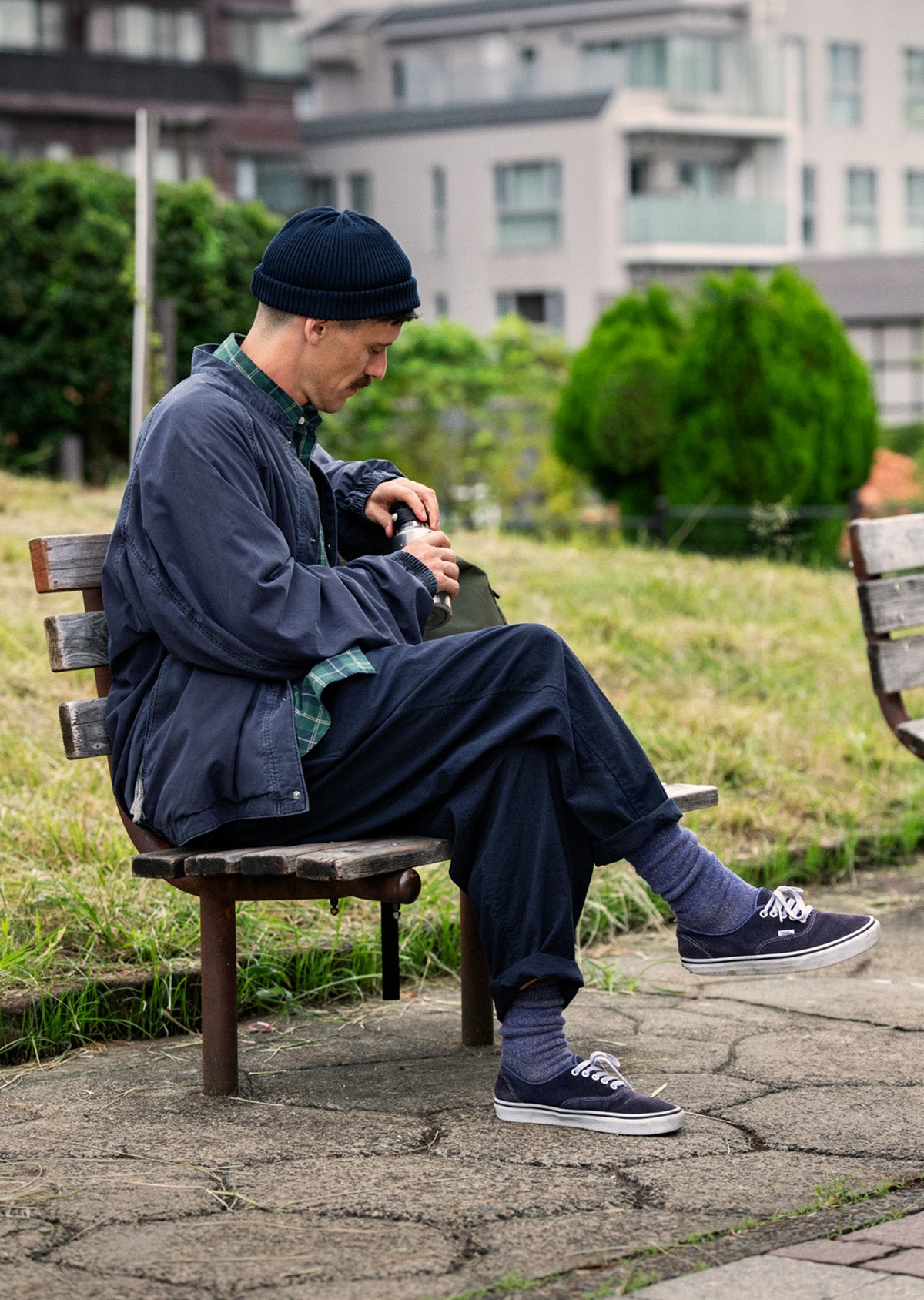 リバーシブル パイルソックス