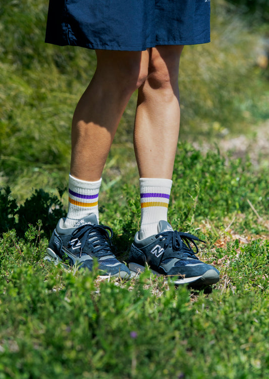 オールラウンダー 2ストライプ メリノクルー