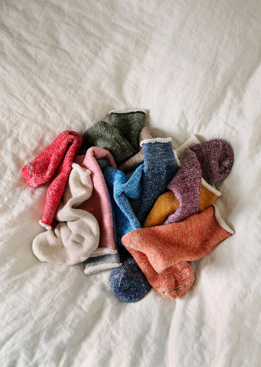 ダブルフェイス クルーソックス