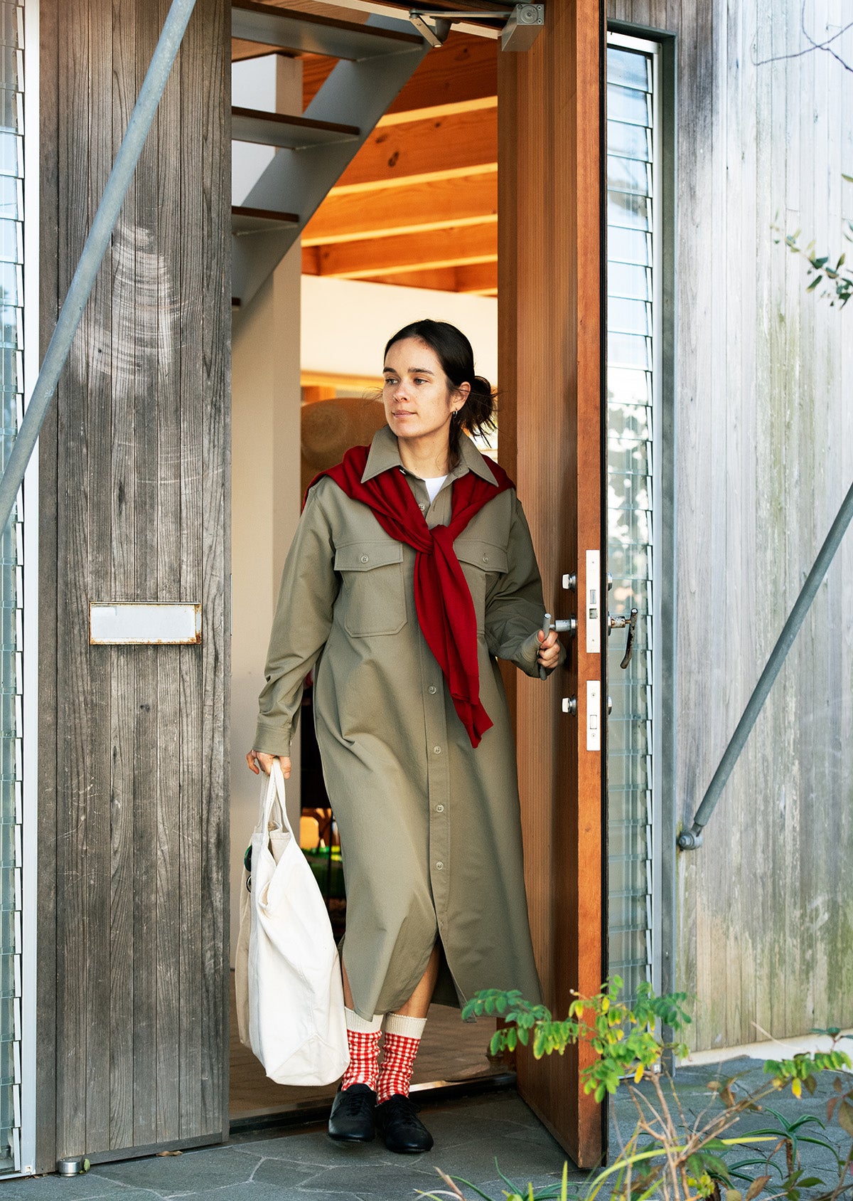 ギンガムチェック ソックス