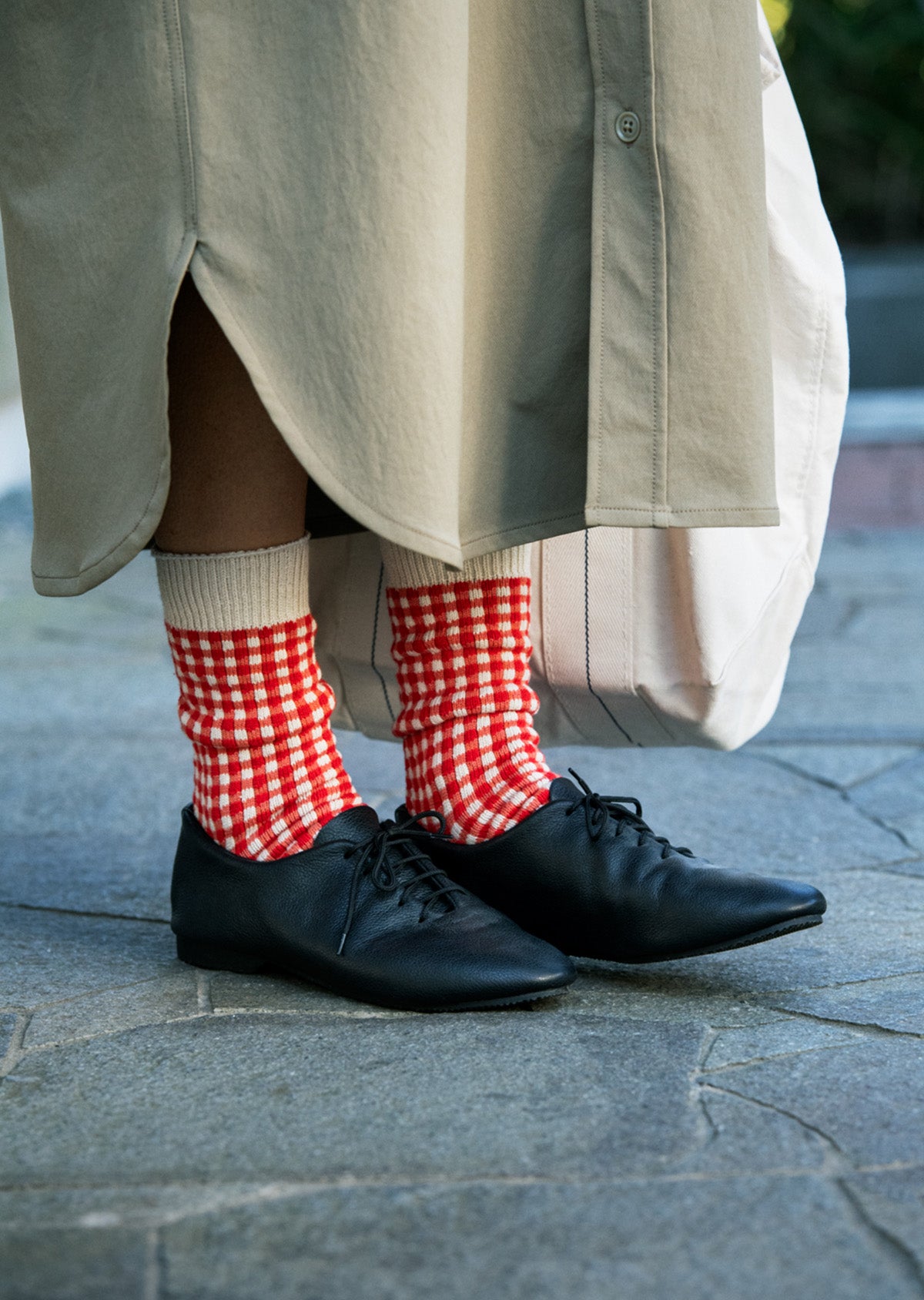 ギンガムチェック ソックス
