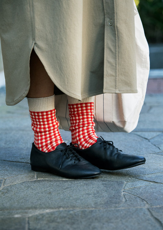 ギンガムチェック ソックス