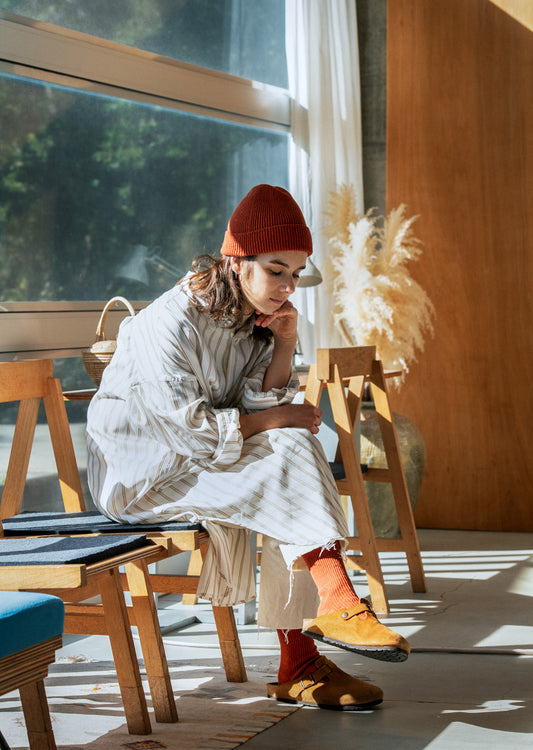 和紙/リサイクルコットン ビーニー