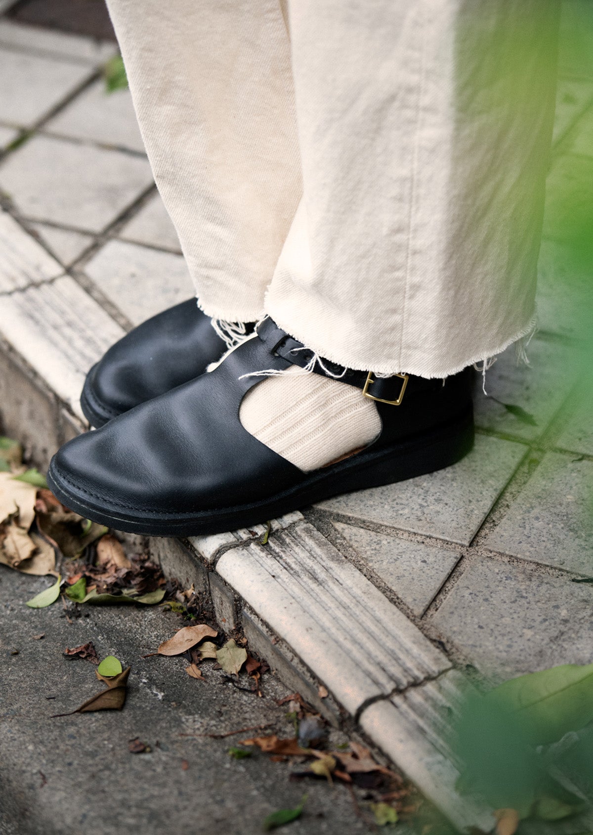 メリノラムウール クルーソックス