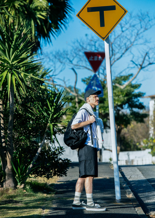 ホリゾンタル ストライプ クルーソックス