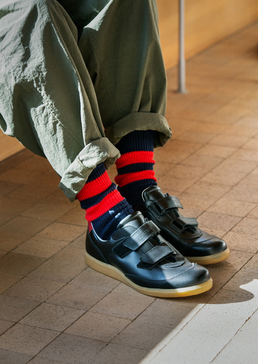 リサイクルコットン ストライプ ソックス