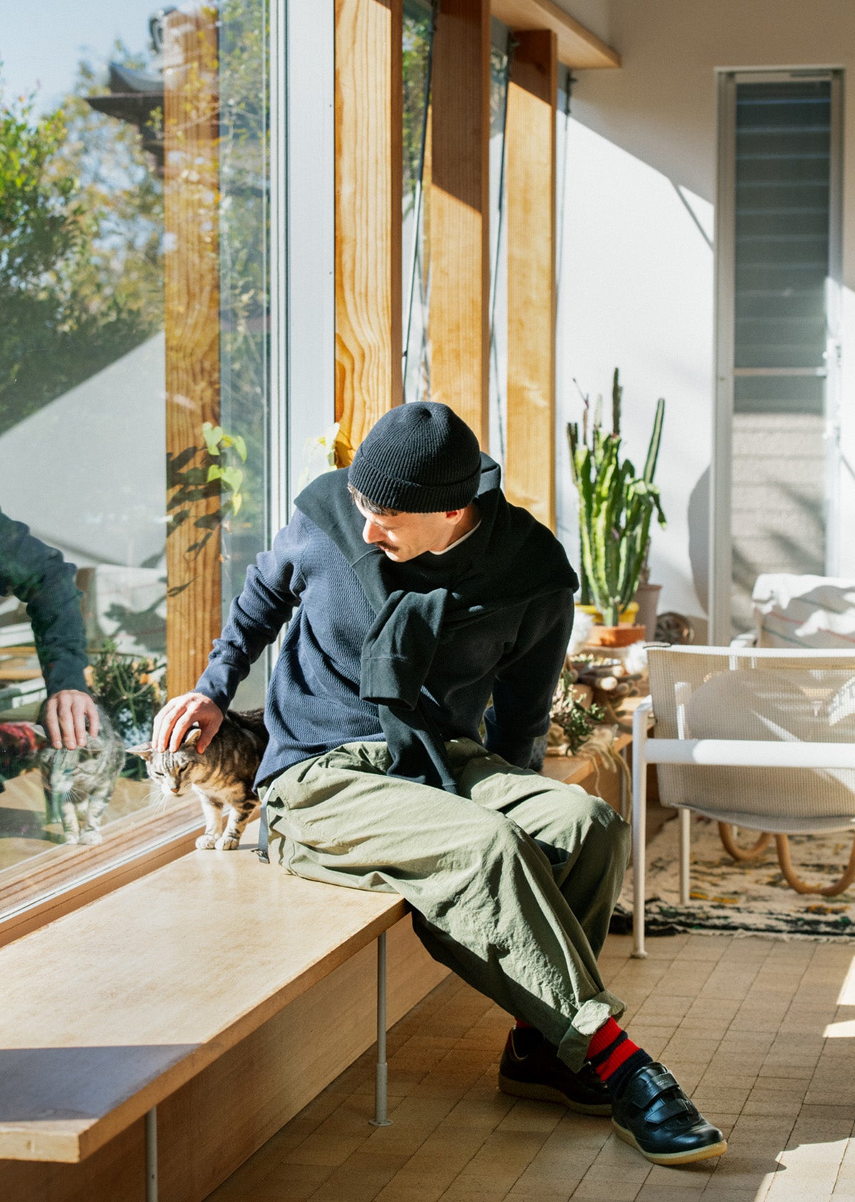 リサイクルコットン ストライプ ソックス