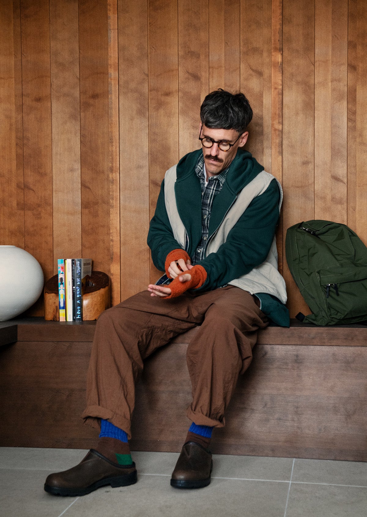 シームレスハンドウォーマー ”ウール フリース”