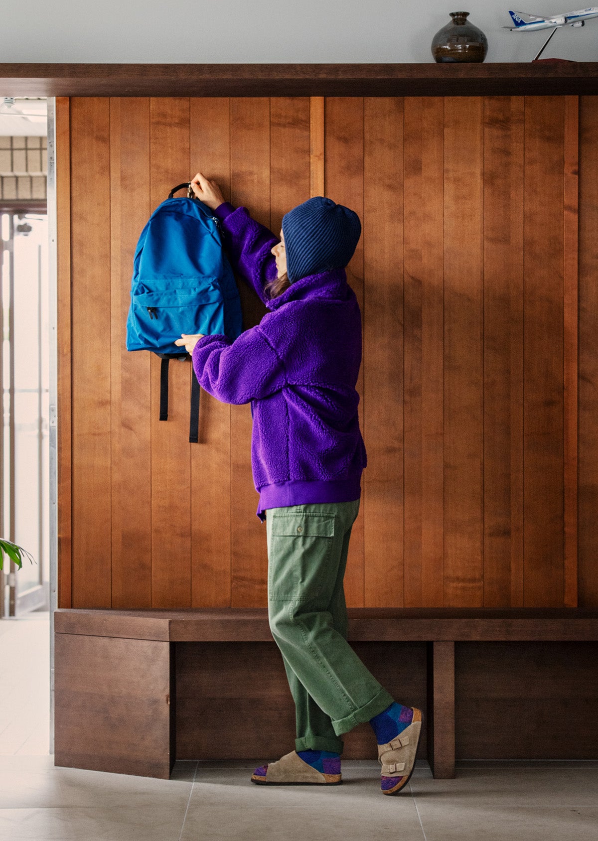 イヤーフラップビーニー - R5115｜耳当て付きニット帽｜バラクラバ