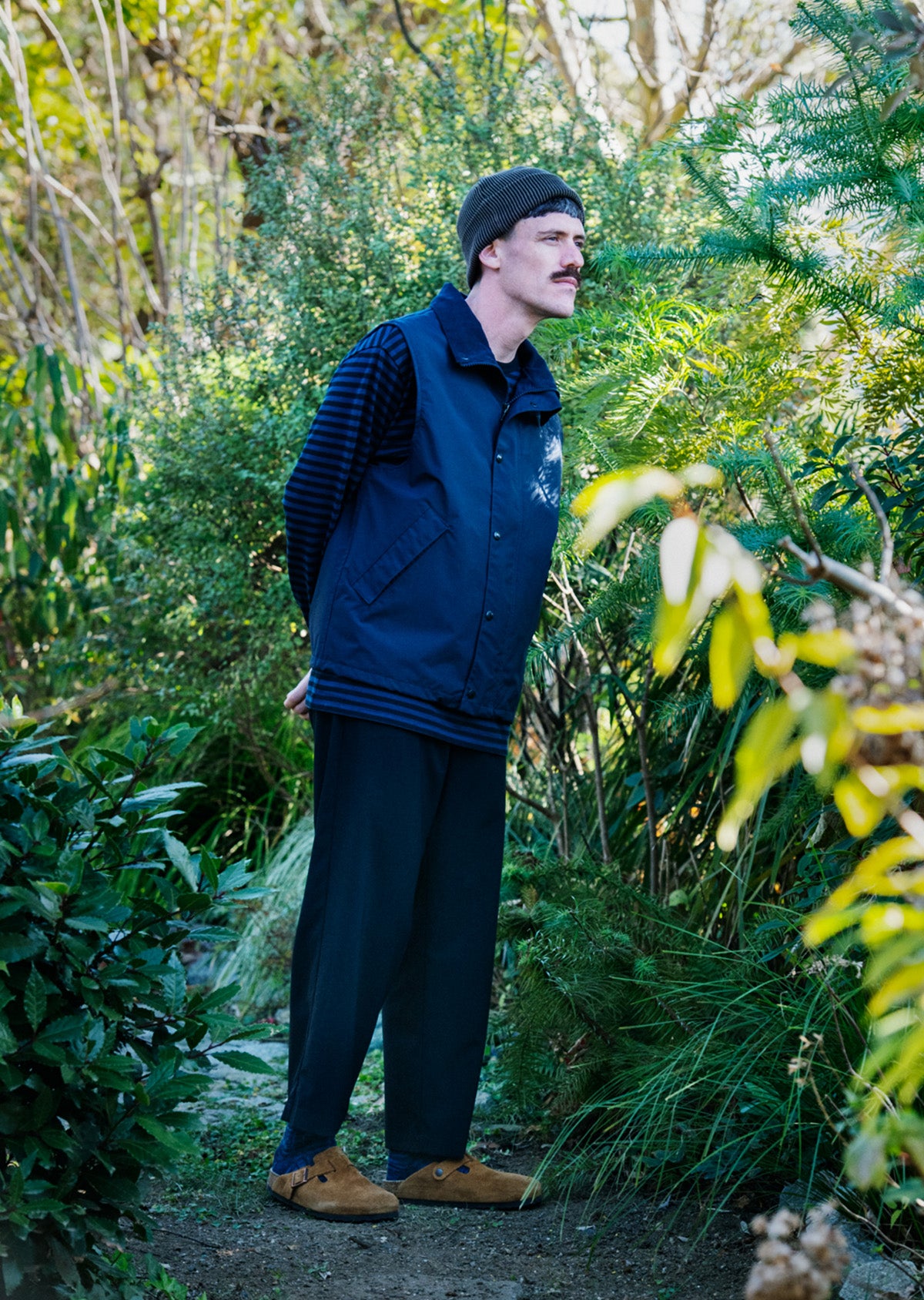 オーガニックコットン インディゴトーンソックス