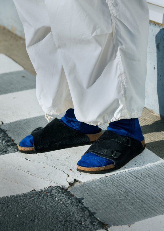 バーチカルライン リネンコットンソックス