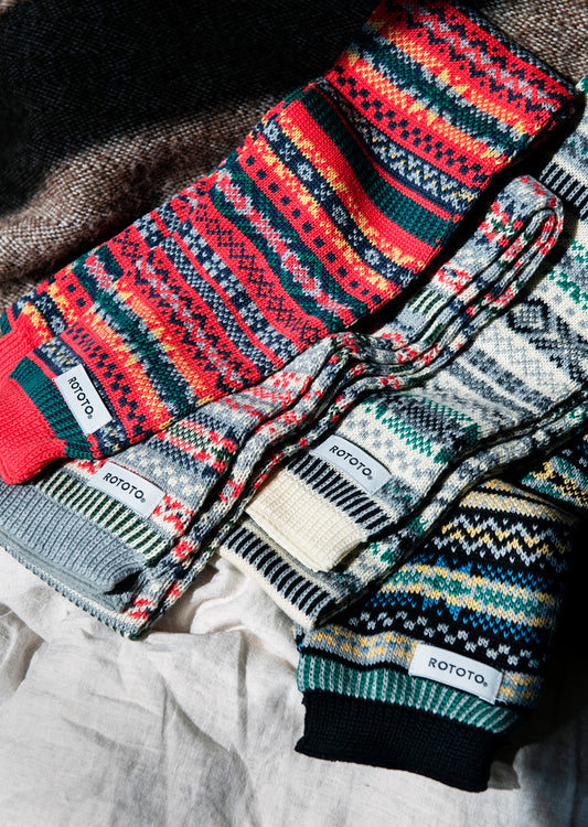 ROTOTO SOCKSTOLE ”FAIRISLE PATTERN”