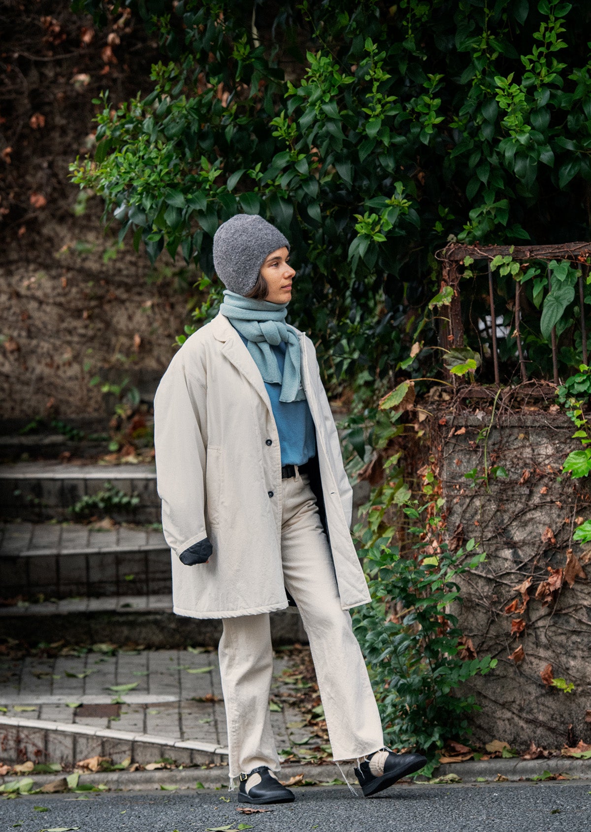 アルパカ ブークレ イヤーフラップビーニー - R5151｜ニット帽｜ROTOTO