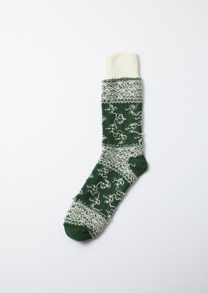 BANDANA PATTERN CREW SOCKS