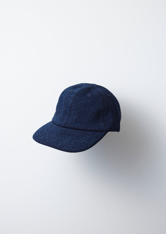 INDIGO COTTON 6 PANEL KNIT CAP