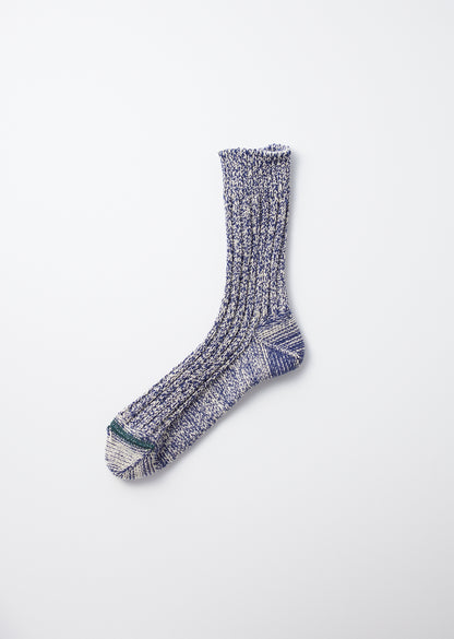 RECYCLE COTTON RIBBED CREW SOCKS