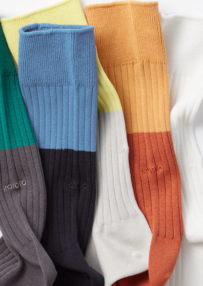 BICOLOR FORMAL SOCKS