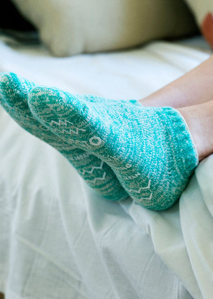 RECYCLED COTTON PILE SOCKSLIPPER